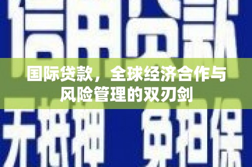 自贡国际贷款，全球经济合作与风险管理的双刃剑