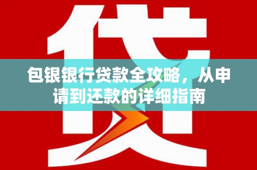 自贡包银银行贷款全攻略，从申请到还款的详细指南