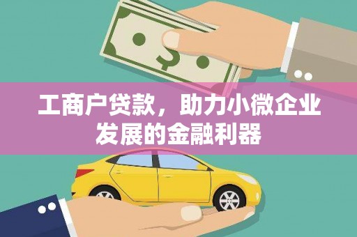 自贡工商户贷款，助力小微企业发展的金融利器