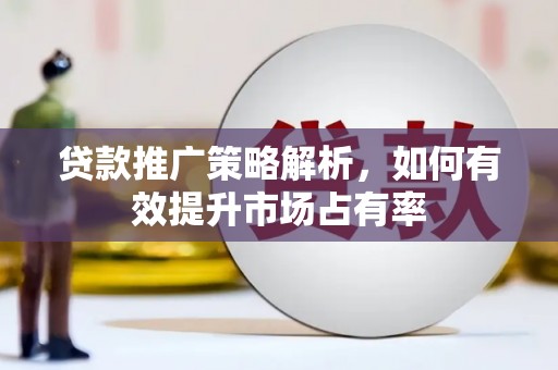 自贡贷款推广策略解析，如何有效提升市场占有率