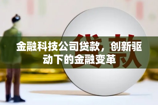 自贡金融科技公司贷款，创新驱动下的金融变革