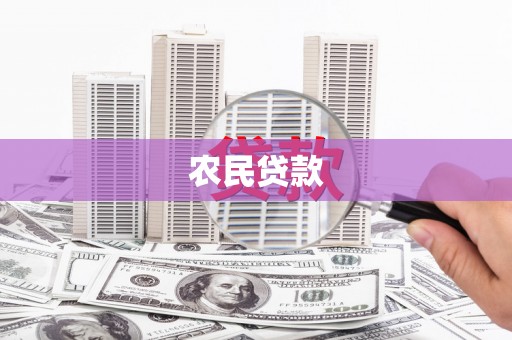 自贡农民贷款