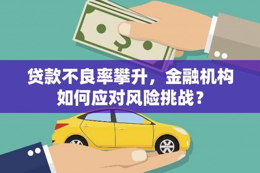 自贡贷款不良率攀升，金融机构如何应对风险挑战？