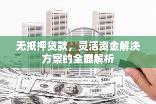 自贡无抵押贷款，灵活资金解决方案的全面解析
