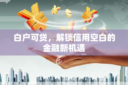 自贡白户可贷，解锁信用空白的金融新机遇