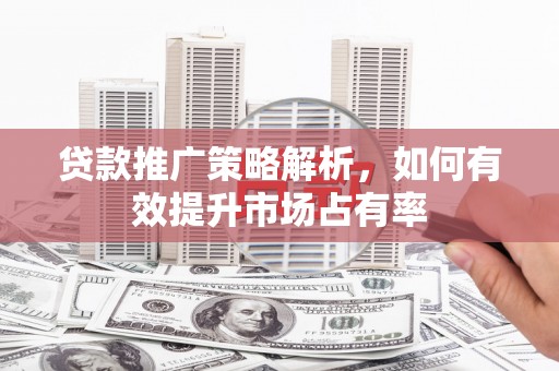 自贡贷款推广策略解析，如何有效提升市场占有率