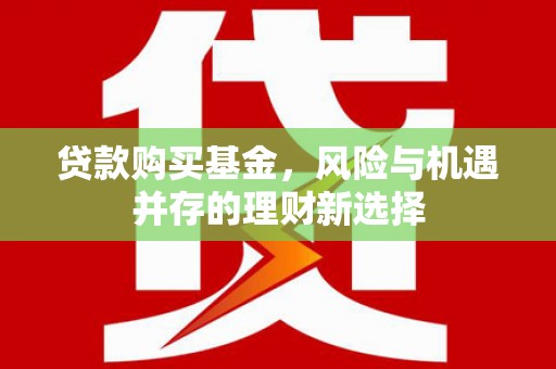 自贡贷款购买基金，风险与机遇并存的理财新选择