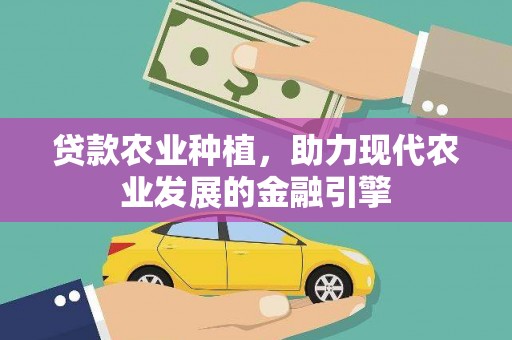 自贡贷款农业种植，助力现代农业发展的金融引擎