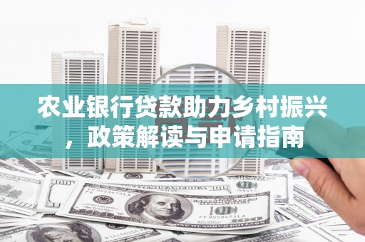 自贡农业银行贷款助力乡村振兴，政策解读与申请指南