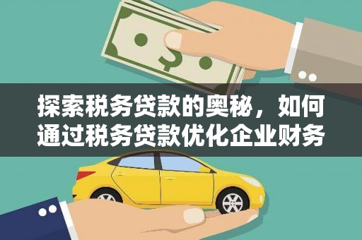 自贡探索税务贷款的奥秘，如何通过税务贷款优化企业财务