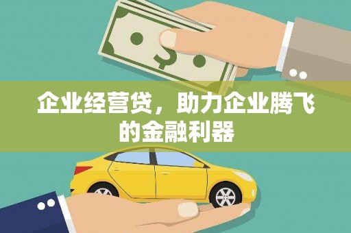自贡企业经营贷，助力企业腾飞的金融利器