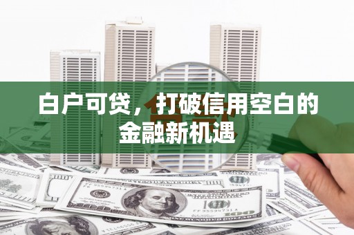 自贡白户可贷，打破信用空白的金融新机遇