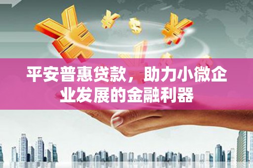 自贡平安普惠贷款，助力小微企业发展的金融利器