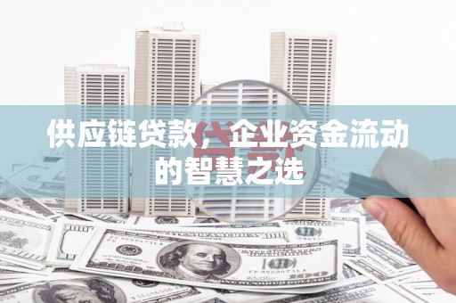 自贡供应链贷款，企业资金流动的智慧之选