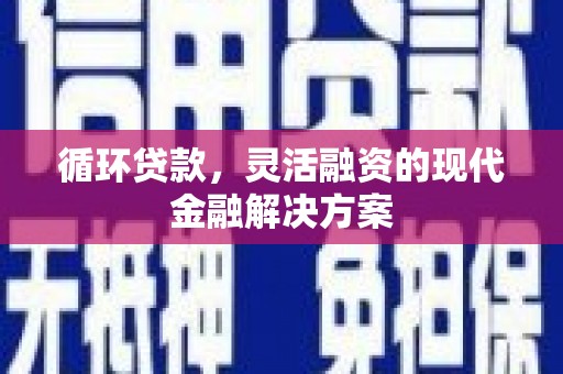 自贡循环贷款，灵活融资的现代金融解决方案