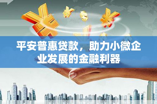 自贡平安普惠贷款，助力小微企业发展的金融利器