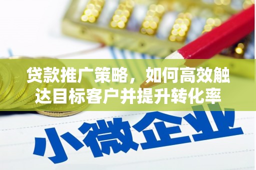 自贡贷款推广策略，如何高效触达目标客户并提升转化率