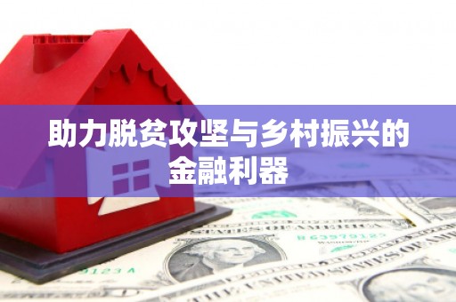 自贡助力脱贫攻坚与乡村振兴的金融利器