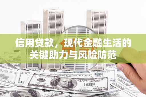 自贡信用贷款，现代金融生活的关键助力与风险防范