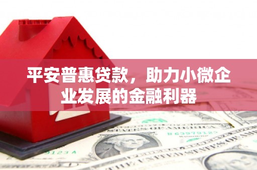 自贡平安普惠贷款，助力小微企业发展的金融利器