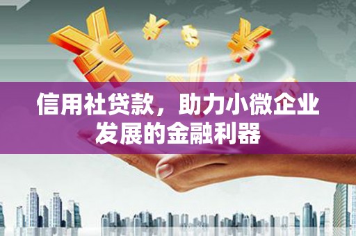 自贡信用社贷款，助力小微企业发展的金融利器