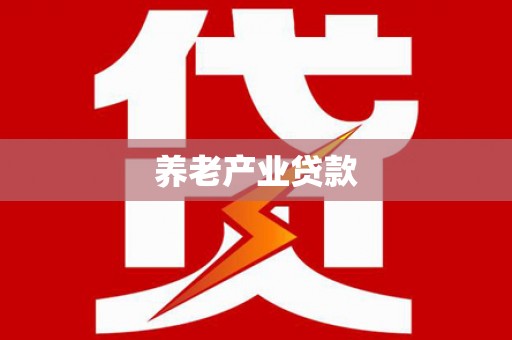自贡养老产业贷款