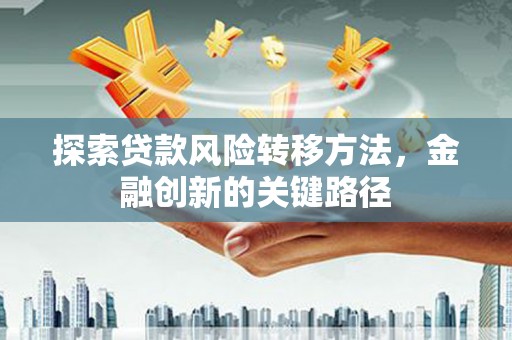 自贡探索贷款风险转移方法，金融创新的关键路径
