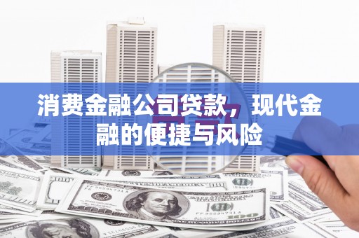 自贡消费金融公司贷款，现代金融的便捷与风险