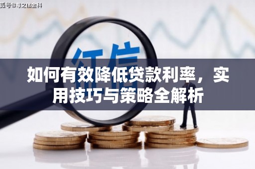 自贡如何有效降低贷款利率，实用技巧与策略全解析