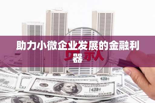 自贡助力小微企业发展的金融利器