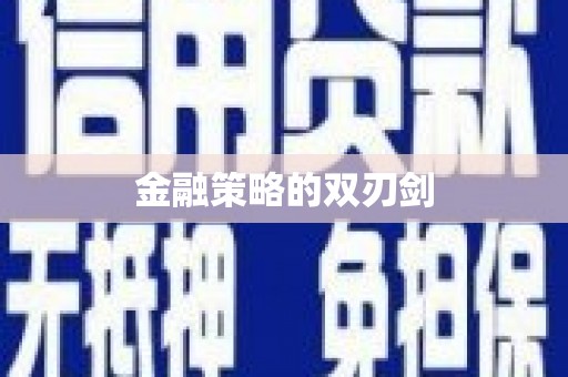 自贡金融策略的双刃剑