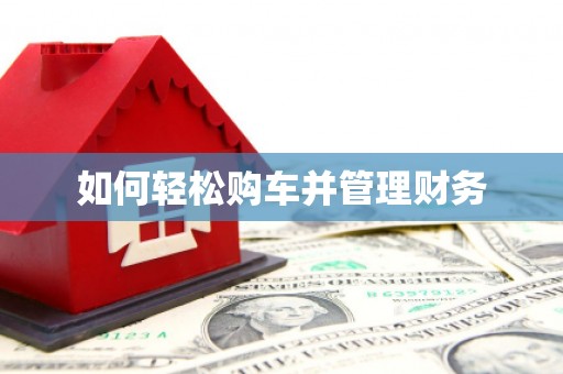自贡如何轻松购车并管理财务