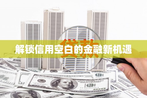 自贡解锁信用空白的金融新机遇