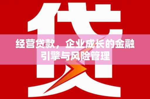 自贡经营贷款，企业成长的金融引擎与风险管理